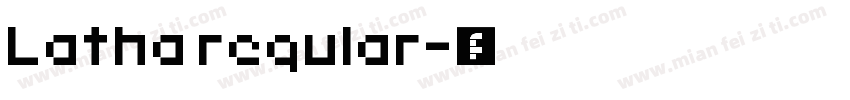 Latha regular字体转换